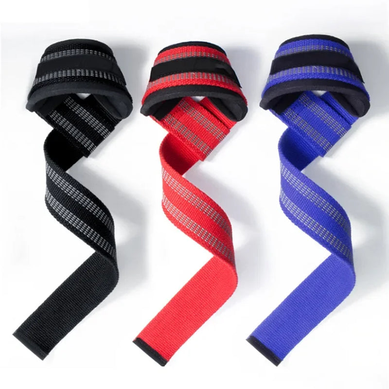 2Pcs Weightlifting Wrist Straps Strength Training Adjustable Non-Slip Gym Fitness Lifting Strap Wrist Support Sports Grip Band