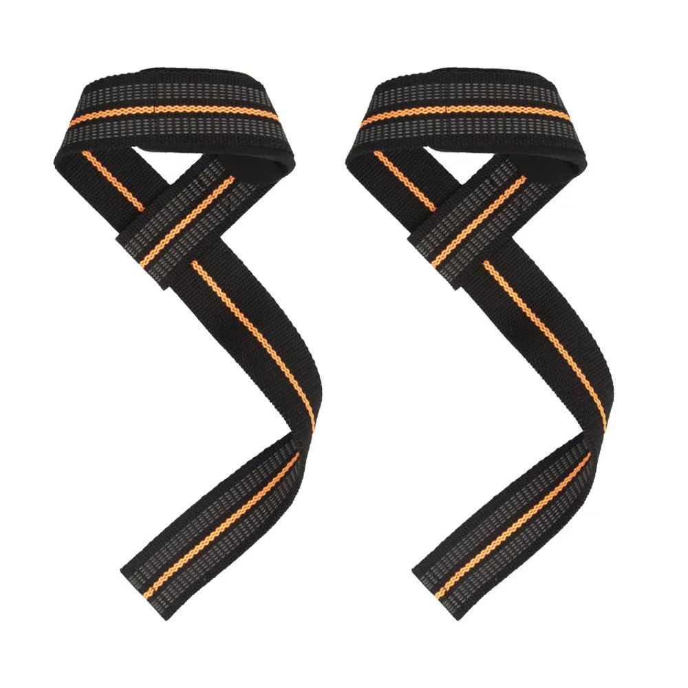 2Pcs Weightlifting Wrist Straps Strength Training Adjustable Non-Slip Gym Fitness Lifting Strap Wrist Support Sports Grip Band