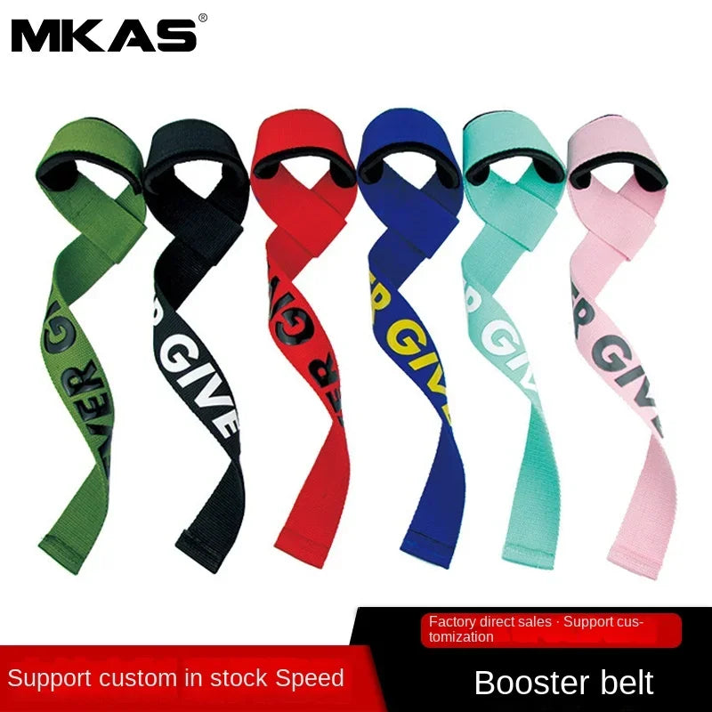 2Pcs Weightlifting Wrist Straps Strength Training Adjustable Non-Slip Gym Fitness Lifting Strap Wrist Support Sports Grip Band