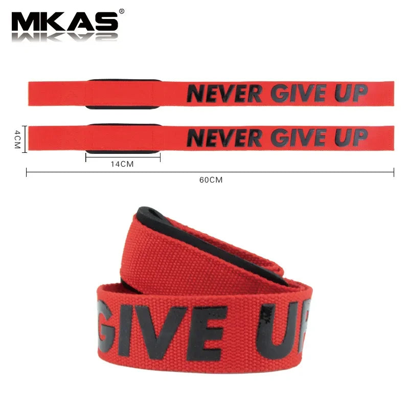 2Pcs Weightlifting Wrist Straps Strength Training Adjustable Non-Slip Gym Fitness Lifting Strap Wrist Support Sports Grip Band