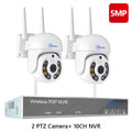 Movols H.265 3MP 5MP Wireless CCTV System Two Way Audio Waterproof PTZ WIFI IP Security Camera 10CH NVR Video Surveillance Kit