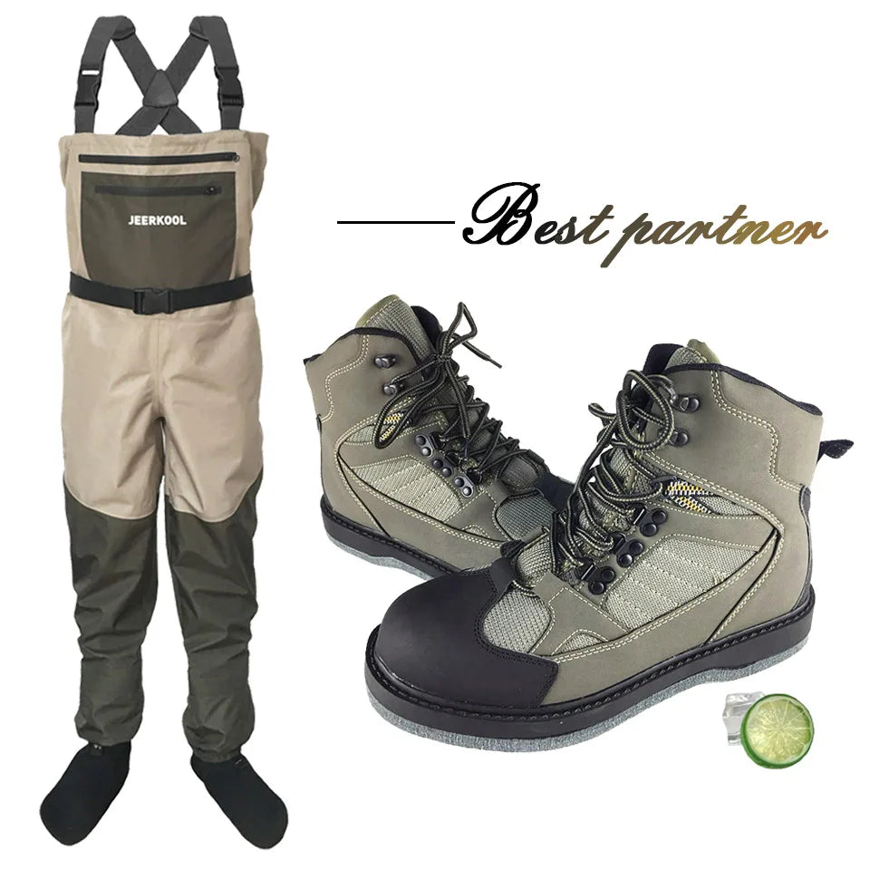 Fly Fishing Waders Shoes Waders Fishing Wading Shoes & Pants Fishing Boots Aqua Set Rock Sports Waders Felt Sole Hunt