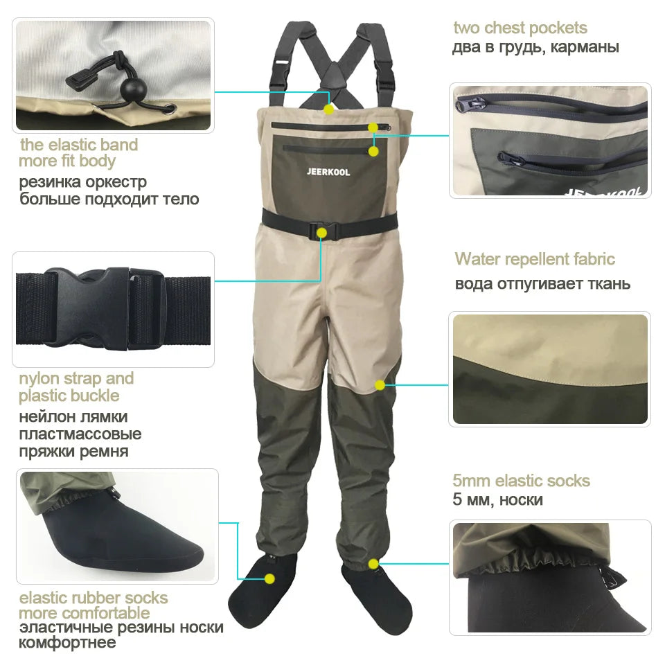 Fly Fishing Waders Shoes Waders Fishing Wading Shoes & Pants Fishing Boots Aqua Set Rock Sports Waders Felt Sole Hunt